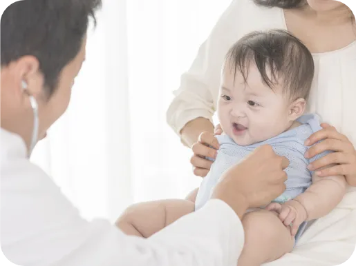 赤ちゃんと小児科医